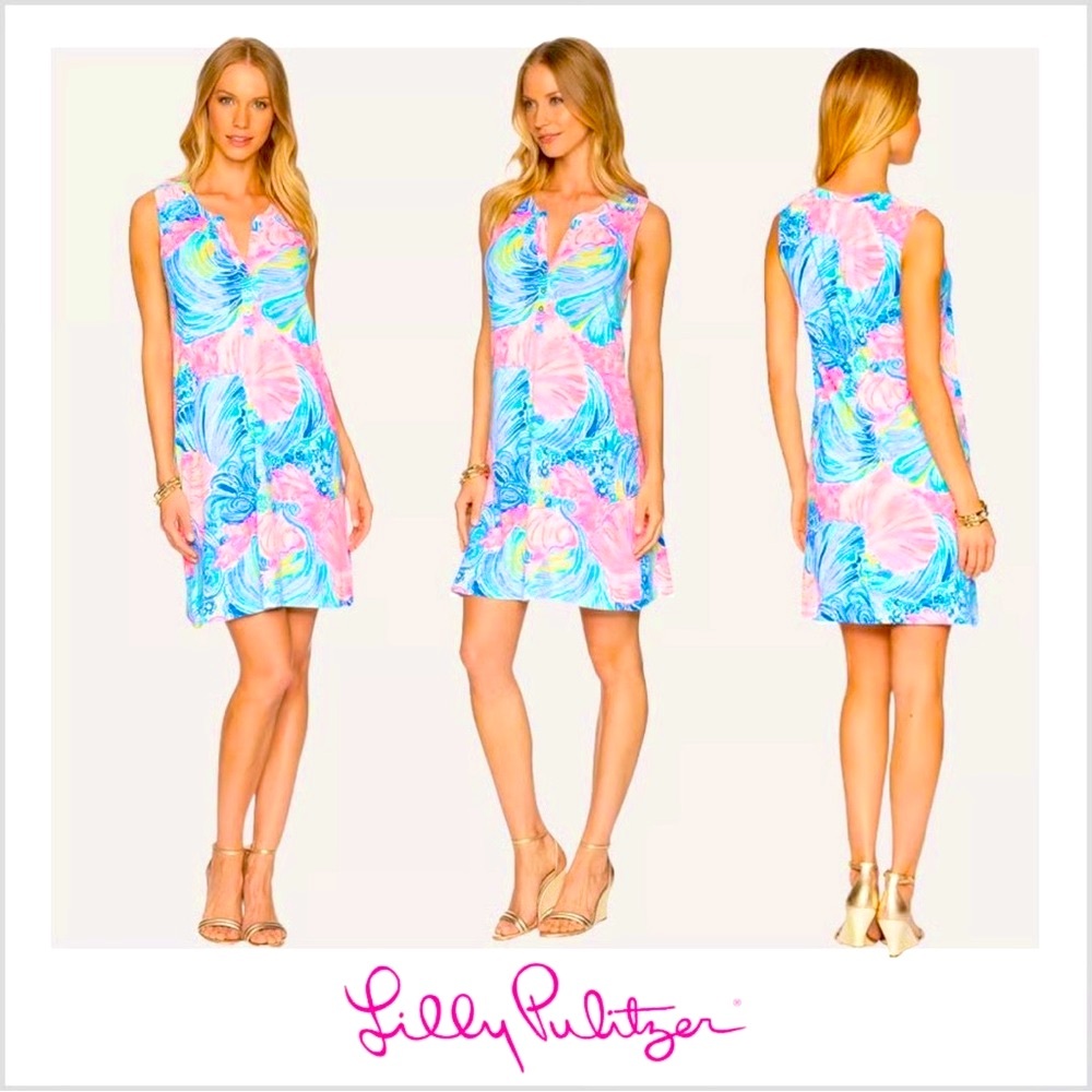 Lilly Pulitzer Essie Dress - Beach Please Print Medium